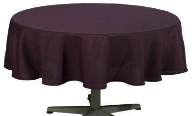 Pichler Tischdecke rund 170 cm Panama pflaume 100% PES 