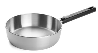 Woll Logic Steel Hochrandpfanne, Ø 24 cm,7 cm hoch abnehmbarer Stiel 