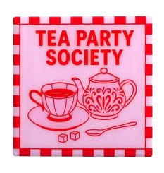 Gift Company Love tiles Untersetzer Motiv: Tea party society rosa 