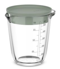 Mepal Glasmessbecher Chef It 500 ml mit Deckel Nordic Sage 