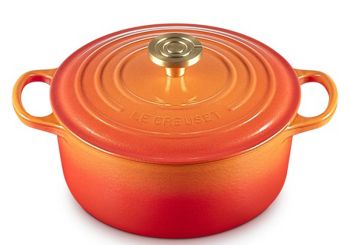 Le Creuset Bräter Rund Signature 24 cm Flamme Dorée Limited Edition 