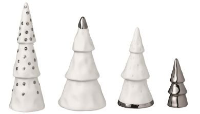 Räder Winterzeit Weihnachtswald Set 4 Stk. silber 