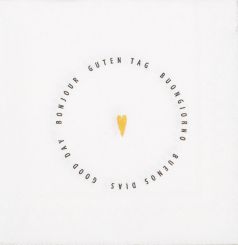 Räder Dining Cocktailserviette Guten Tag- Herz 25X25 cm 