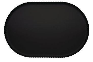 Alessi Pleats Tablett Stahl schwarz 46x31 cm 