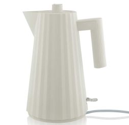 Alessi Plisse' Elektrischer Wasserkessel 1 L Weiß 