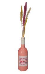 Gift Company Mignon Vase Weinflasche Motiv: Drunk in love rosa 
