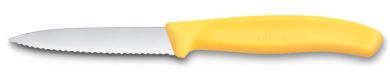 Victorinox Swiss Classic, Gemüsemesser, 8cm, Wellen, Mittelspitz, Gelb 