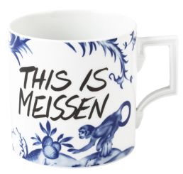 Meissen Big Mug Affe und Faultier V 0,5 L 