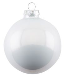 Gift Company Christbaumkugel 6cm Opal uni weiß 