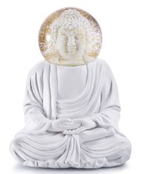 Donkey Glitzerkugel Summerglobe Buddha weiß 