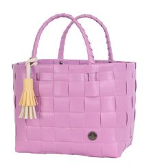 Handed By Shopper Mini Paris XS fuchsia pink mit Quaste golden yellow 