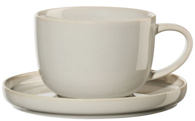 ASA Selection Teetasse Mit Unterteller, Tofu Coppa, L. 140mm, B. 140mm, H. 65mm 