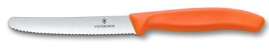 Victorinox Swiss Classic, Tomaten & Tafelmesser, 11cm, Wellen, Orange 