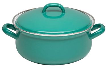 Riess Kasserolle mit Deckel 20cm,2L Nature Green Dark 