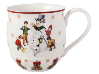 Villeroy & Boch Toy's Fantasy Henkelbecher, Schneemann Bauen 