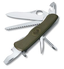Victorinox Taschenwerkzeug One Hand Wellenschliff grün 