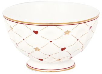 Greengate Müslischale medium Clarina heart white 