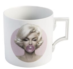 Meissen Big Mug, Legends blowing Bubbles - Collection By Michael Moebius, Marilyn, Pink, V 0,5 L 