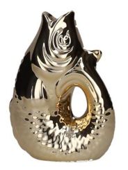 Gift Company Monsieur Carafon Fisch Vase S gold 1,2 Liter 