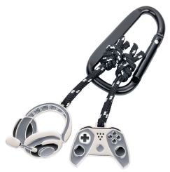 Troika Schlüsselanhänger Gaming (Controller und Headset) grau/schwarz/silberfarben 