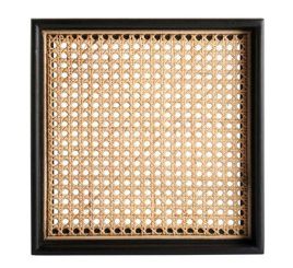 Gift Company Bento Tablett M Mangoholz Flechtung schwarz 