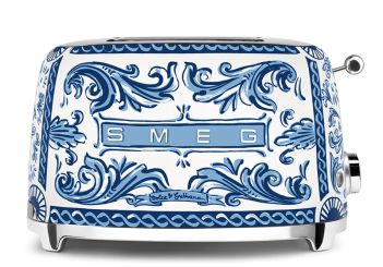 Smeg Toaster 2-Scheiben Dolce & Gabbana Blu Mediterraneo TSF01DGBEU 