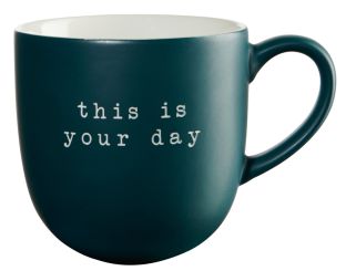 ASA Selection Henkelbecher This Is Your Day Hey! L 9,2 cm B 9,2 cm H 9,5 cm 