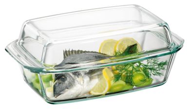 Simax Schüssel eckig mit Deckel 2,8 L 