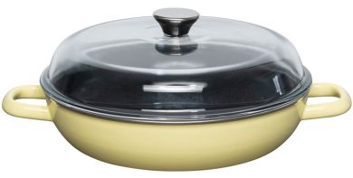 Riess Schmorpfanne mit Glasdeckel 28cm Lemon 