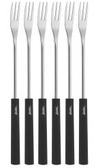 Spring Käse-Fondue-Gabeln Basic, 6 Stk. Schwarz 