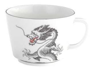 Meissen Cappuccinoobertasse Form Vitruv Glücksdrache V 0,2 L 