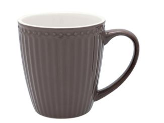 Greengate Becher Alice dark chocolate H 9,5 cm 