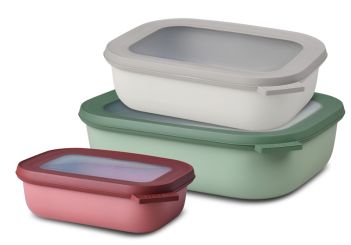 Mepal Set Cirqula rechteckig 3tlg. (500+1000+2000 ml) Bunt 