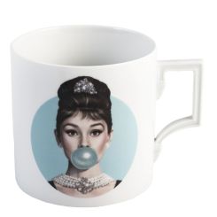 Meissen Big Mug, Legends Blowing Bubbles - Collection By Michael Moebius, Audrey, Blau, V 0,5 L 