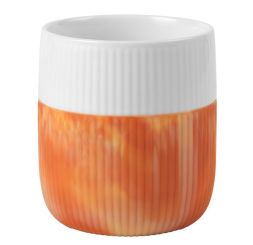 Royal Copenhagen Fluted Contrast Becher Marble Warm Ochre 33cl 