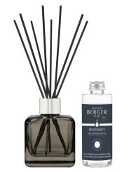 Maison Berger Glasgefäß mit 100 ml Nachfüller umd schwarzen Stäbchen Mein Zuhause ohne Tabakgerüche 