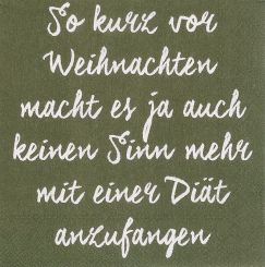 Räder Cocktailservietten 25x25cm So kurz vor Weihnachten (20Stk.) 