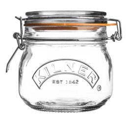 Kilner Bügelverschlussglas rund 500 ml, 12,5x11x11,3 cm 