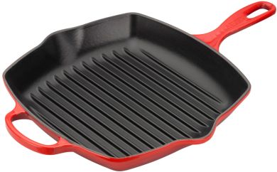 Le Creuset Grillpfanne Quadratisch Signature 26 cm Kirschrot 