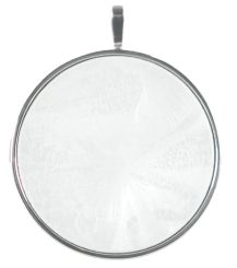 Meissen Anhänger Kristallglasur Weiß Mit Fassung In 925 Sterlingsilber, Ø Cm 