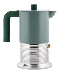 Alessi Vite Espressokaffeekanne 6 Tassen Grün 