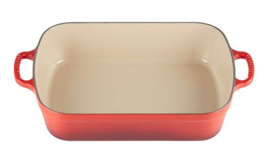 Le Creuset Bratreine Signature 33 cm Kirschrot 