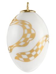 Meissen Osterei Karoband Gold H 4,5 cm 