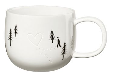 ASA Selection Joy Henkelbecher Heart In The Snow L. 100mm, B. 100mm, H. 85mm 