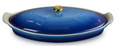 Le Creuset Fischbackform Tradition Mit Deckel 34 Cm Azure 