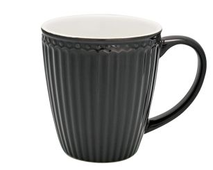 Greengate Becher Alice dark grey H 9,5cm 