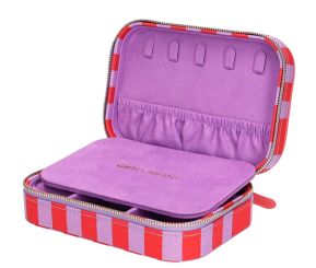 Gift Company Treasure Schmucketui S gestreift rot/ lila 