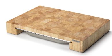 Continenta Schneidebrett Stirnholz mit einer Edelstahl Schublade 