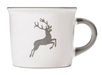 Gmundner Keramik Grauer Hirsch Kaffeehäferl 0,24L 