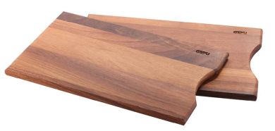Gefu Frühstücksbrettchen ENNO, 2 Stück, Walnussholz 